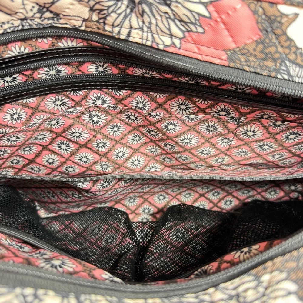 Vera Bradley Weekender Multicolored Floral Quilted Laptop Travel Bag